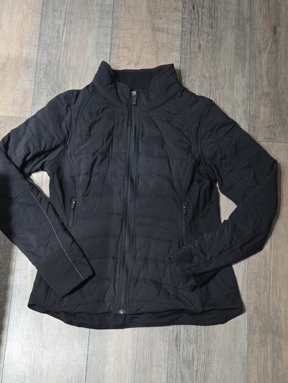 Lululemon Black Women’s Quilted Zip-Front Jacket
